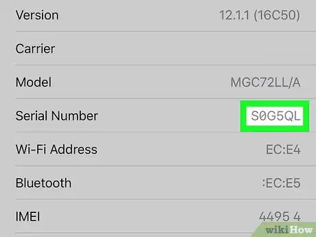 Image titled Find Your Mobile Phone's Serial Number Without Taking it Apart Step 5