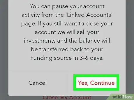 Image titled Cancel an Acorns Account Step 7