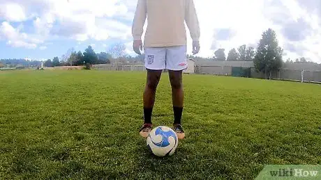 Image titled Balance a Soccer Ball on Your Foot Step 2