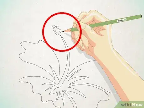 Image titled Draw a Cartoon Hibiscus Flower Step 10