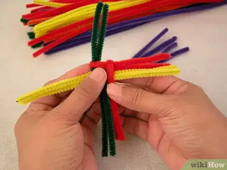 Image titled Make a St Brigid's Cross with Pipe Cleaners Step 6