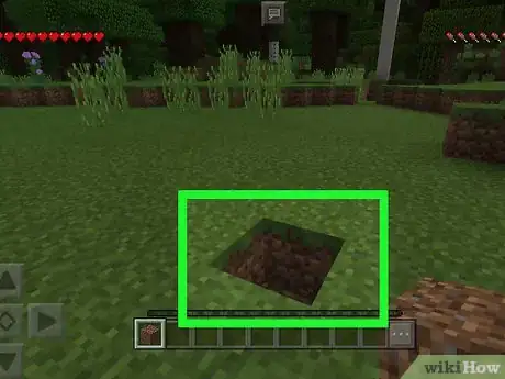 Image titled Get Unlimited Diamonds, Gold, and Iron on Minecraft PE Step 1