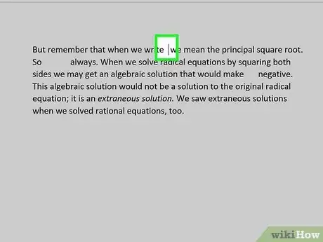 Image titled Type Square Root on PC or Mac Step 12