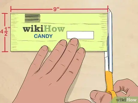 Image titled Create a Candy Bar Wrapper Purse Step 1