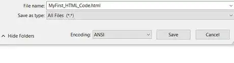 Image titled SaveFilewith_html_Extension