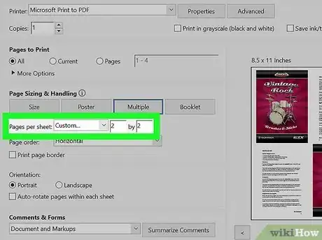 Image titled Print Multiple Pages Per Sheet in Adobe Reader Step 5