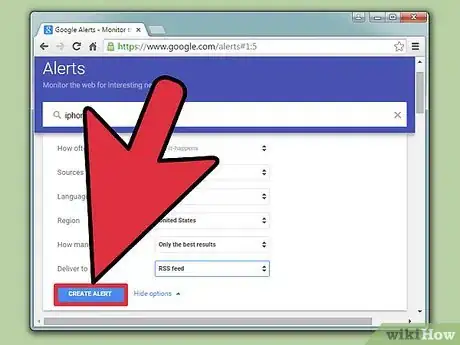 Image titled Set Up Google Alerts Step 8