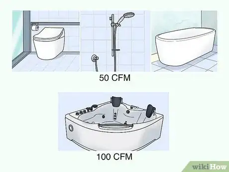 Image titled Calculate CFM for Bathroom Fan Step 5