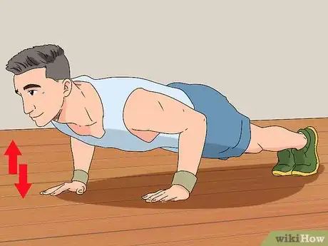 Image titled Work up to a Handstand Push Up Step 1