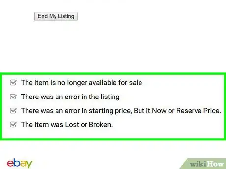 Image titled Remove an Item from eBay Step 9