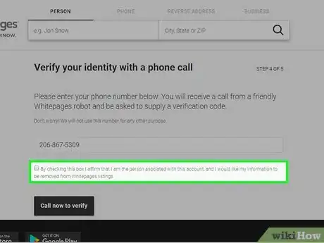 Image titled Remove Your Listing on WhitePages Step 14