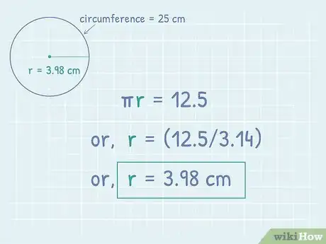 Image titled Find the Area of a Circle Using Its Circumference Step 4