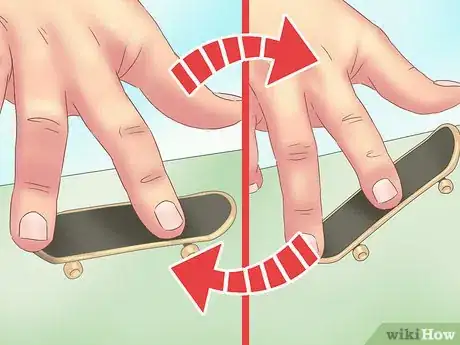 Image titled Kickflip on a Tech Deck Step 11