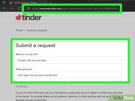 Image titled Get Unbanned from Tinder Step 2