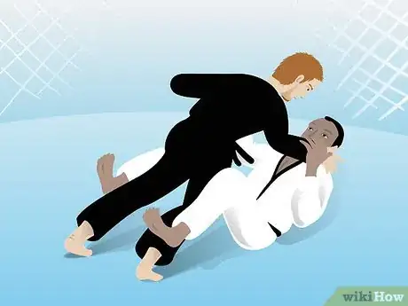 Image titled Apply a Triangle Choke from Open Guard in Mixed Martial Arts Step 1