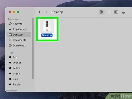 Image titled Unzip a .Zip File on a Mac Step 2