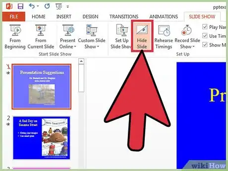 Image titled Hide a Slide in PowerPoint Presentation Step 5