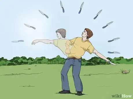 Image titled Throw a Knife Without It Spinning Step 12