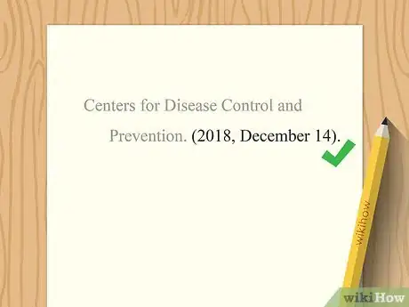 Image titled Cite the Centers for Disease Control and Prevention (CDC) Step 2