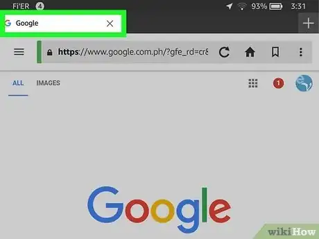 Image titled Close Tabs on Kindle Fire Step 1