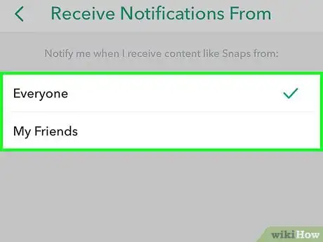 Image titled Change Who You Get Snapchat Notifications from Step 6