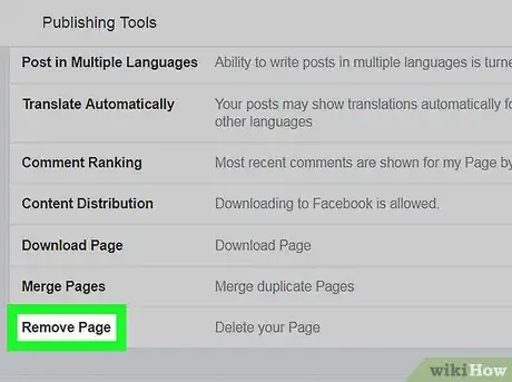 Image titled Close a Facebook Business Page Step 7