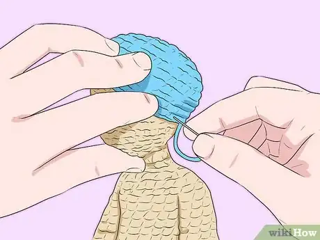 Image titled Make Amigurumi Hair Step 25