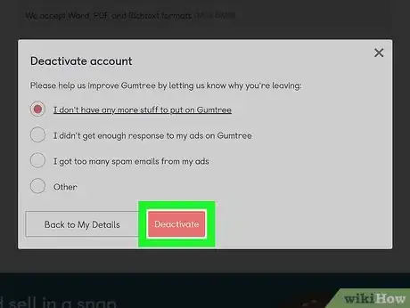 Image titled Delete a Gumtree Account Step 5