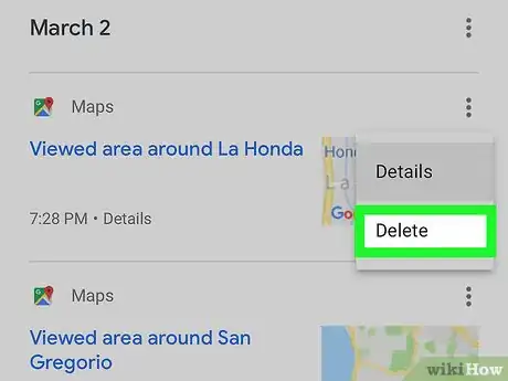 Image titled Clear Google Maps Search History Step 9