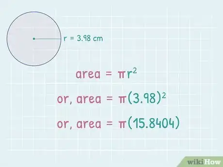 Image titled Find the Area of a Circle Using Its Circumference Step 6