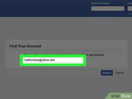 Image titled Reset Your Facebook Password When You Have Forgotten It Step 3