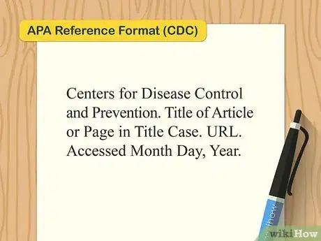 Image titled Cite the Centers for Disease Control and Prevention (CDC) Step 6