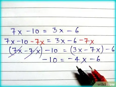 Image titled Solve a Simple Linear Equation Step 3Bullet1