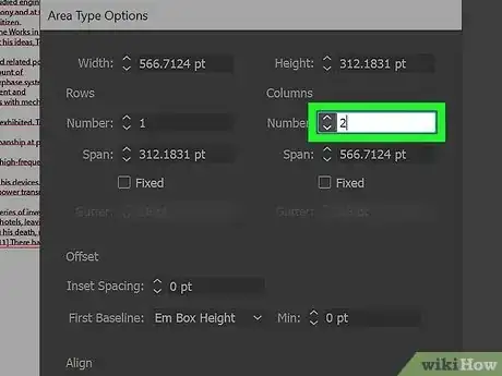 Image titled Set up Columns in Illustrator Step 8