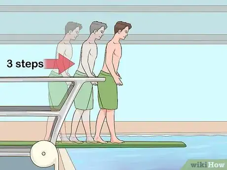 Image titled Do a Gainer off of a Diving Board Step 1