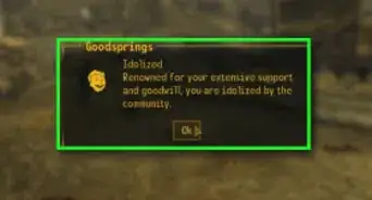 Get an Idolized Reputation at Goodsprings in Fallout: New Vegas