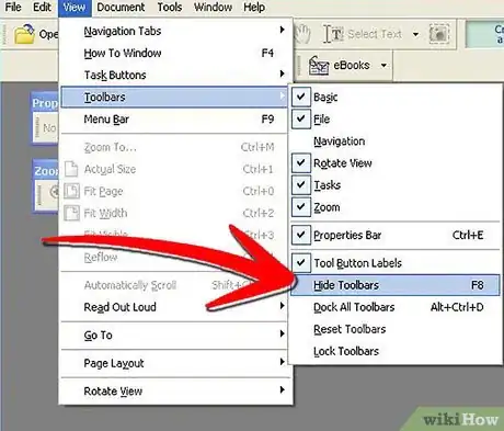 Image titled Work With Toolbars in Adobe Acrobat Step 4Bullet3
