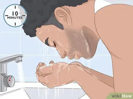 Image titled Shave Your Face Without Getting Bumps Step 1