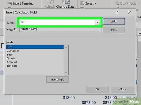 Image titled Add a Custom Field in Pivot Table Step 6