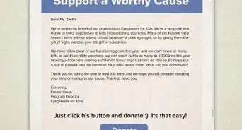 Write an Email Asking for Donations