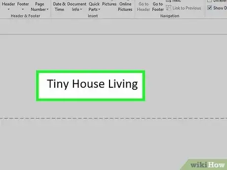 Image titled Add a Header in Microsoft Word Step 8