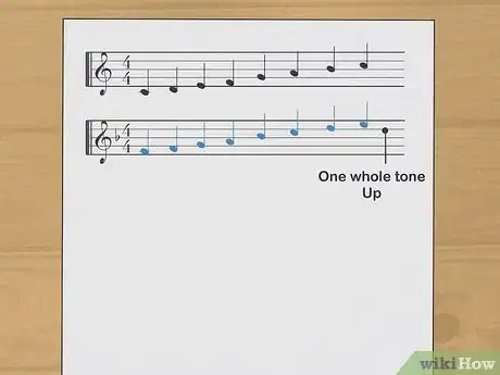 Image titled Transpose Music From C to B Flat Step 3