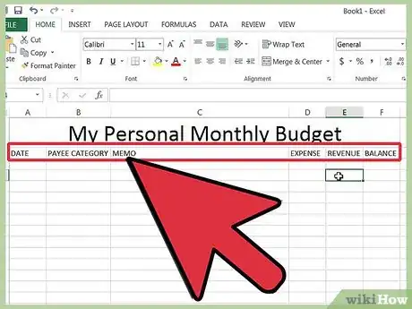 Image titled Track your Bills in Microsoft Excel Step 7