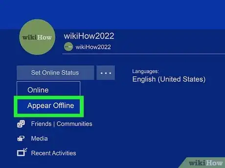 Image titled Appear Offline on PS4 Step 5