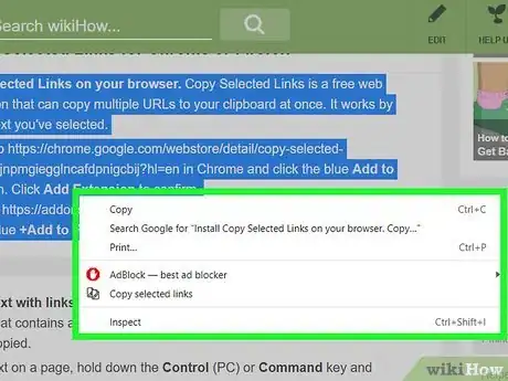 Image titled Copy Multiple Links at Once Step 3