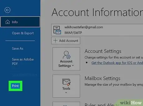 Image titled Print Email from Outlook Step 9