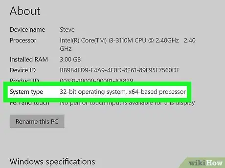 Image titled Determine the Bit Count for a Windows Computer Step 5