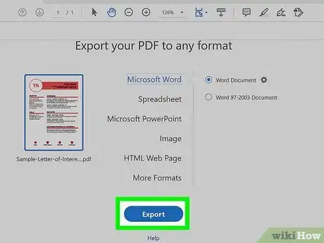 Image titled Convert a PDF to a Word Document Step 22