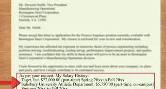 Include Salary History on Resume