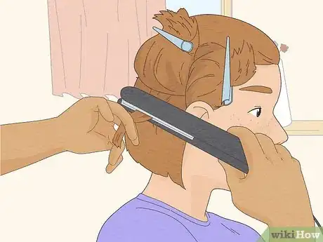 Image titled Use Hair Straighteners on Short Hair Step 5